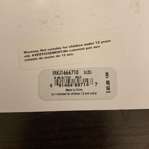 Authentic Michael Kors Gold Signature MK Brand New - Picture 3 of 3